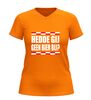 foto 9 V hals shirt brabant hedde gij geen bier bij? rood-wit geblokt brabantse tekst Shirt
