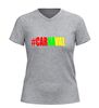 foto 11 V-hals shirt dames en heren Carnaval feestshirt in groen geel rood