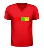 foto 4 V-hals shirt dames en heren Carnaval feestshirt in groen geel rood