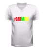 foto 6 V-hals shirt dames en heren Carnaval feestshirt in groen geel rood