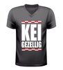 V-hals shirt dames en heren keigezellig brabant rood wit geblokt