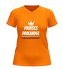 foto 3 V-hals shirt dames prinses frikandel grappig t-Shirt met frikandel afbeelding bedrukt