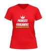 foto 4 V-hals shirt dames prinses frikandel grappig t-Shirt met frikandel afbeelding bedrukt