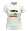 foto 12 V hals shirt frietboer grappig snack shirt met friet frikandellen en bitterbal