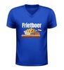 foto 2 V hals shirt frietboer grappig snack shirt met friet frikandellen en bitterbal