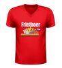 foto 4 V hals shirt frietboer grappig snack shirt met friet frikandellen en bitterbal
