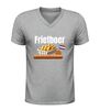 foto 5 V hals shirt frietboer grappig snack shirt met friet frikandellen en bitterbal