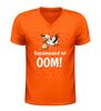 foto 3 V hals shirt gepromoveerd tot oom grappig shirt met ooievaar