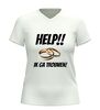 foto 12 V hals shirt help ik ga trouwen grappig t-Shirt met ringen print voor vrijgezellenfeest