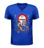 foto 2 V-hals shirt heren met pensioen grappig t-Shirt met oude man rollator en confetti