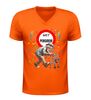 foto 3 V-hals shirt heren met pensioen grappig t-Shirt met oude man rollator en confetti