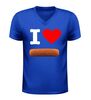 foto 2 V hals shirt i love kroket met Kroket afbeelding grappig snack shirt