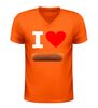 foto 3 V hals shirt i love kroket met Kroket afbeelding grappig snack shirt