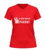 foto 10 V-hals shirt ik ben van de pliessie humor T-Shirt voor Dames en Heren politie