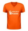 foto 3 V-hals shirt ik ben van de pliessie humor T-Shirt voor Dames en Heren politie