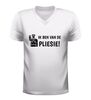 foto 6 V-hals shirt ik ben van de pliessie humor T-Shirt voor Dames en Heren politie