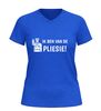 foto 8 V-hals shirt ik ben van de pliessie humor T-Shirt voor Dames en Heren politie