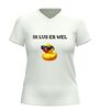 foto 12 V-hals shirt  ik lus er wel eentje met eend en zonnebril grappig feestshirt