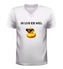 foto 6 V-hals shirt  ik lus er wel eentje met eend en zonnebril grappig feestshirt