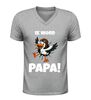 foto 5 V hals shirt ik word papa grappig aankondigingsshirt met ooievaar