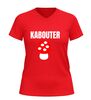 foto 10 V-hals shirt kabouter met paddenstoel print t-shirt met humor