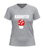 foto 11 V-hals shirt kabouter met paddenstoel print t-shirt met humor