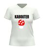 foto 12 V-hals shirt kabouter met paddenstoel print t-shirt met humor