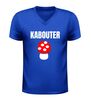 foto 2 V-hals shirt kabouter met paddenstoel print t-shirt met humor