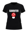foto 7 V-hals shirt kabouter met paddenstoel print t-shirt met humor