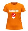 foto 9 V-hals shirt kabouter met paddenstoel print t-shirt met humor