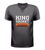 foto 1 V-hals shirt king kroket grappig shirt met kroket afbeelding