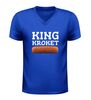 foto 2 V-hals shirt king kroket grappig shirt met kroket afbeelding