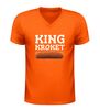 foto 3 V-hals shirt king kroket grappig shirt met kroket afbeelding