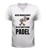 foto 6 V hals Shirt mannen never underestimate an old man playing padel grappig padel shirt sport humo