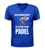 foto 2 V hals Shirt mannen never underestimate an old man playing padel grappig padel shirt sport humor