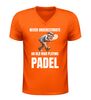 foto 3 V hals Shirt mannen never underestimate an old man playing padel grappig padel shirt sport humor