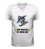 foto 6 V hals Shirt master of après ski grappig wintersport feestshirt