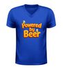 foto 2 V-hals shirt powered by beer grappig bier shirt met bierglazen