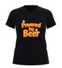 foto 7 V-hals shirt powered by beer grappig bier shirt met bierglazen