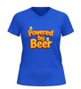 foto 8 V-hals shirt powered by beer grappig bier shirt met bierglazen