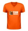foto 3 V hals shirt team pannenkoek grappig shirt met pannenkoek afbeelding