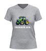foto 11 V hals shirt trekker gek tractor shirt met opdruk
