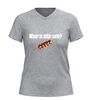 foto 11 V-Hals shirt  waar is mijn saté? met saté afbeelding grappig food shirt