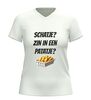 foto 12 V-hals t-shirt dames en heren met tekst: schatje zin in een patatje