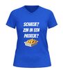 foto 8 V-hals t-shirt dames en heren met tekst: schatje zin in een patatje