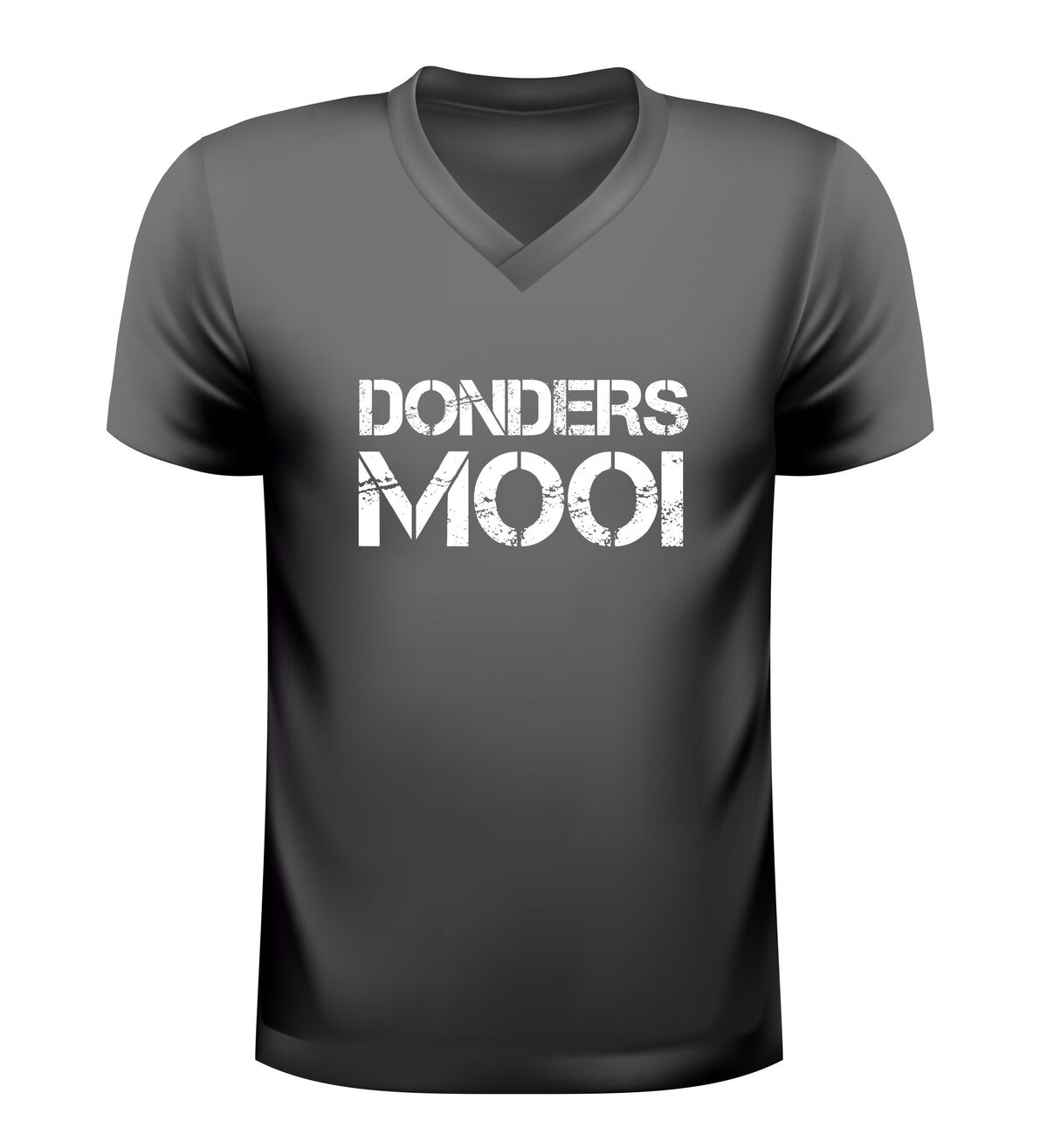V hals t-shirt donders mooi grappig tekst shirt origineel cadeau shirt