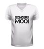 foto 6 V hals t-shirt donders mooi grappig tekst shirt origineel cadeau shirt