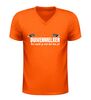 foto 3 V hals t-shirt duivenmelker dat word je niet dat ben je met duiven afbeelding