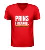 foto 4 V-hals t-shirt heren prins frikandel grappig shirt met frikandel afbeelding