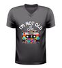 foto 1 V-hals t-shirt I’m not old I’m vintage cassettebandje retro shirt